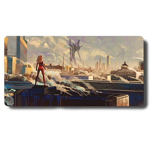 MousePad Gamer Diseño  Evangelion Asuka - Eva01 XXL