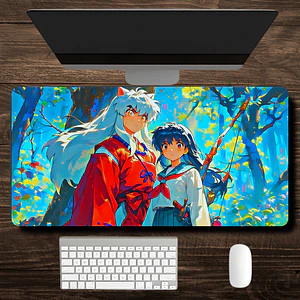 MousePad Gamer Hermoso Diseño Inuyasha-Kagome XXL