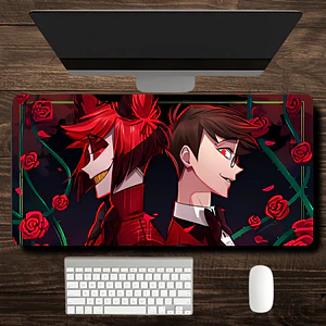 MousePad Gamer Épico Diseño Hazbin Hotel Alastor XXL
