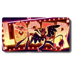 MousePad Gamer Épico Diseño Hazbin Hotel Angel-Husk XXL
