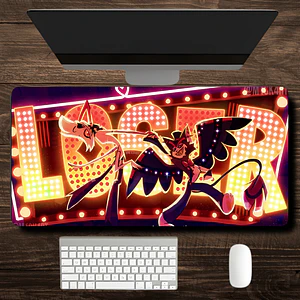 MousePad Gamer Épico Diseño Hazbin Hotel Angel-Husk XXL