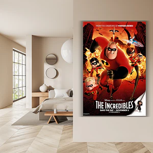 Cuadro en Aluminio Cine Década 2000 The Incredibles (2004)