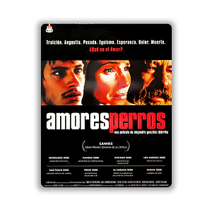 Cuadro en Aluminio Cine Década 2000 Amores Perros (2000)