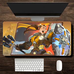 MousePad Gamer Overwatch Diseño Brigitte Heroina de apoyo