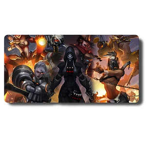 MousePad Gamer Overwatch Diseño Personajes version Femenina
