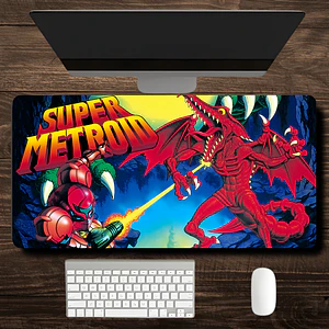 MousePad Gamer Increíble Diseño Portada Super Metroid