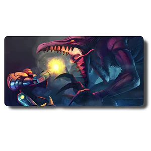 MousePad Gamer Increíble Diseño Metroid Samus vs Ridley