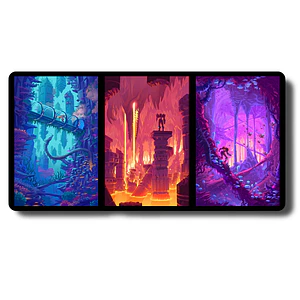 MousePad Gamer Increíble Diseño Metroid Planet Zebes Areas