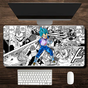 MousePad Dragon Ball Super Vegeta Azul Tipo Manga
