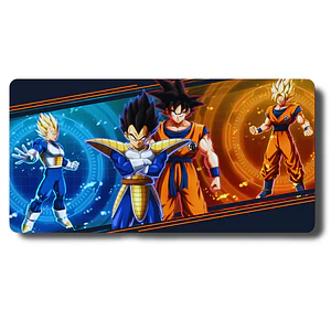 MousePad Vegeta Y Goku En Forma Base Y Super Saiyan