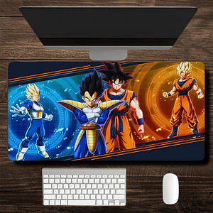 MousePad Vegeta Y Goku En Forma Base Y Super Saiyan