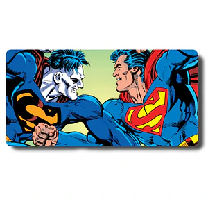 MousePad Gamer Gran Diseño Universo DC Superman vs Bizarro