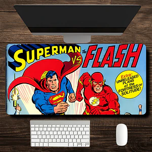 MousePad XL Gran Diseño Universo DC Flash vs Superman