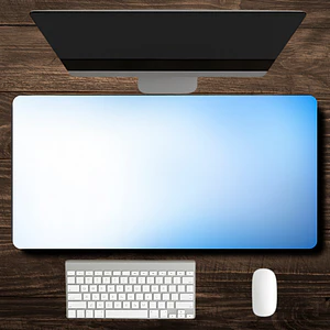 Mouse Pad Mouse Difuminado Blanco Cian Mousepad mujer