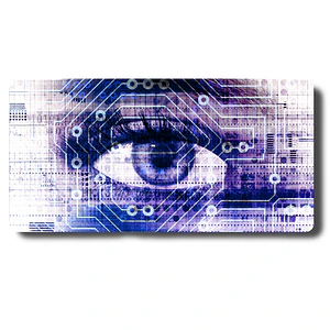 Mouse Mouse Pad Ojo Cibernético MousePad Futurista