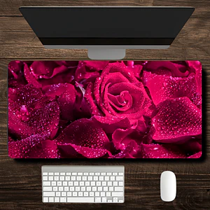 Mouse Pad Mouse Rosas Fucsias MousePad Elegante 