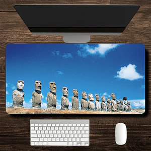 MousePad Moai Rapa Nui Mouse Mouse Pad Vista Panorámica 