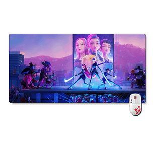 Mouse Pad Huntrix  Guerreras K-pop Gran diseño