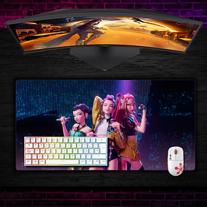 MousePad Gamer Guerreras K-pop Amigas Unidas