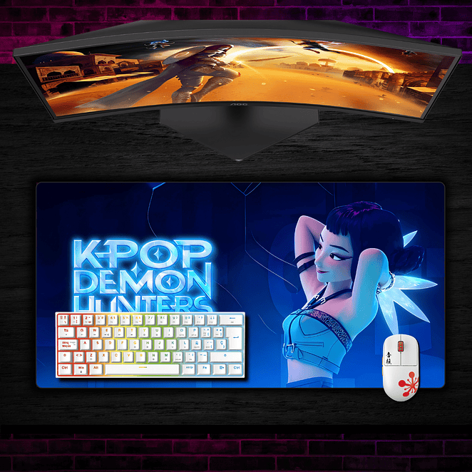 MousePad Gamer Guerreras K-pop Zoewy Huntrix 2