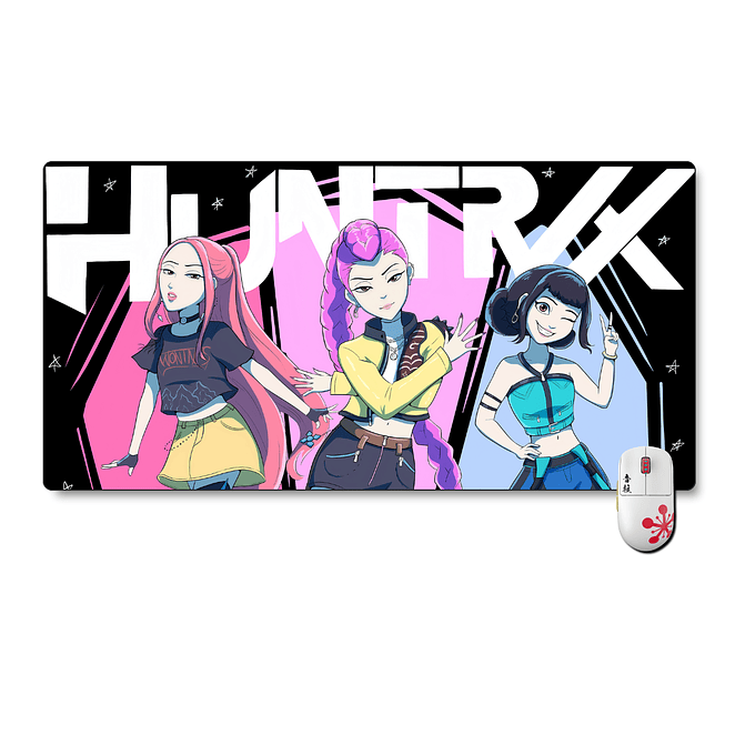 Mouse Pad Guerreras K-pop Huntrix Animado 1
