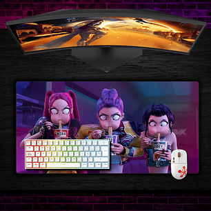 Mouse Pad Huntrix Escena Guerreras K-pop