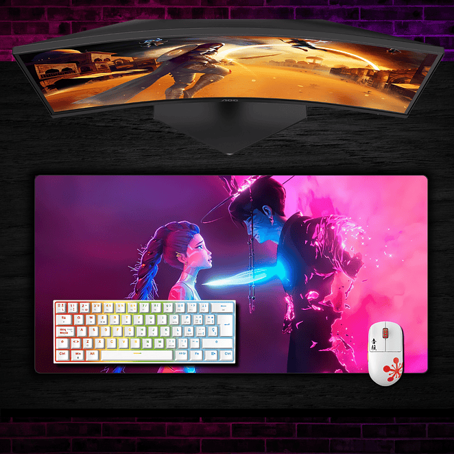 Mouse Pad Rumi y Jinu Guerreras K-pop 2