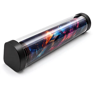 Porta Playmat Tubo Rígido de PVC Transparente — Estuche TCG