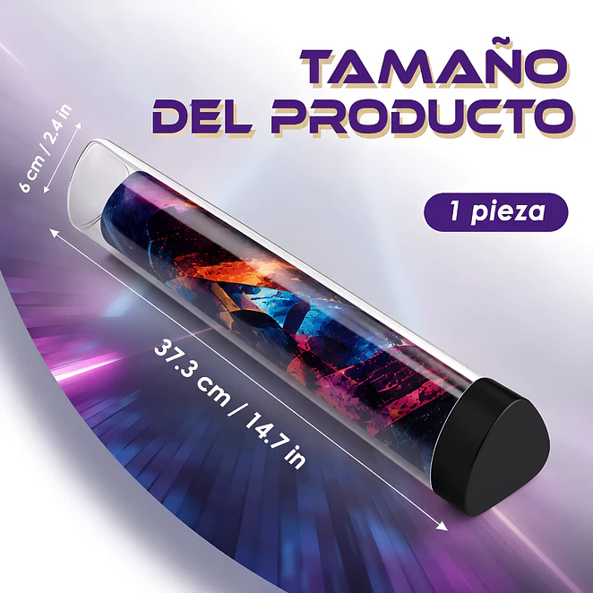 Porta Playmat Tubo Rígido de PVC Transparente — Estuche TCG 2