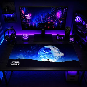 Mousepad Star Wars Estrella de la Muerte Azul Waterproof