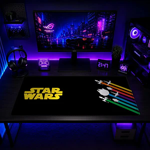 Mousepad Gamer Star Wars Escuadron Rebelde Formato XXL