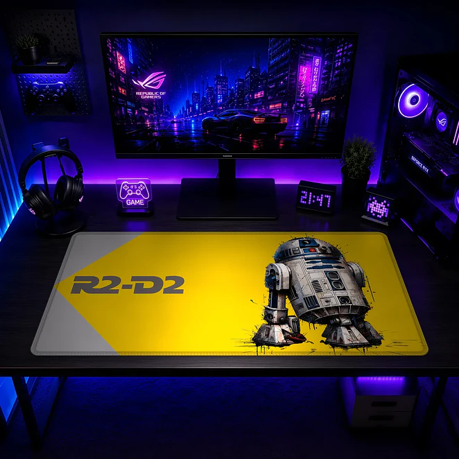 Mousepad Gamer Star Wars R2-D2 Formato XXL 2