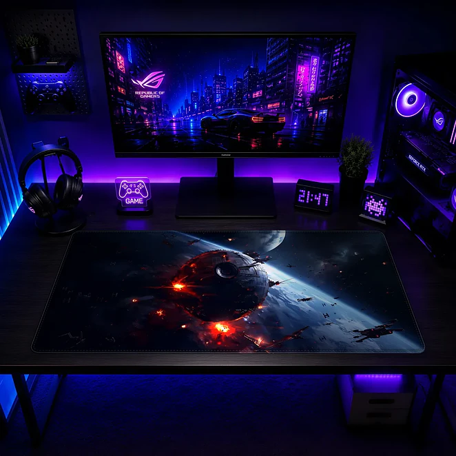 Mousepad XL Star Wars Batalla Espacial Premium 2