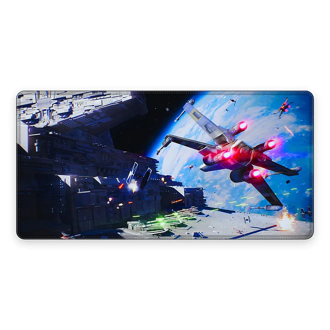 Mousepad Gamer Star Wars Combate X-Wing Formato XXL 1