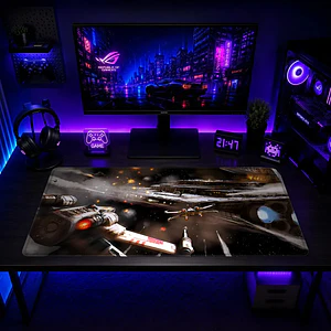 Mousepad XL Star Wars Persecucion X-Wing Premium