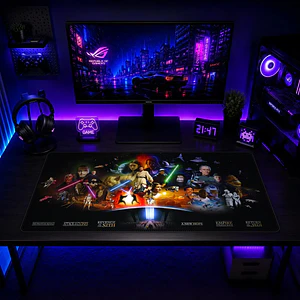 Mousepad Gamer Star Wars Saga Completa Formato XXL