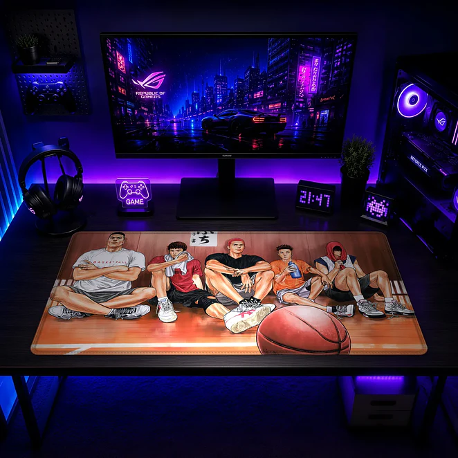 Mousepad XL Slam Dunk Equipo Shohoku Premium 2