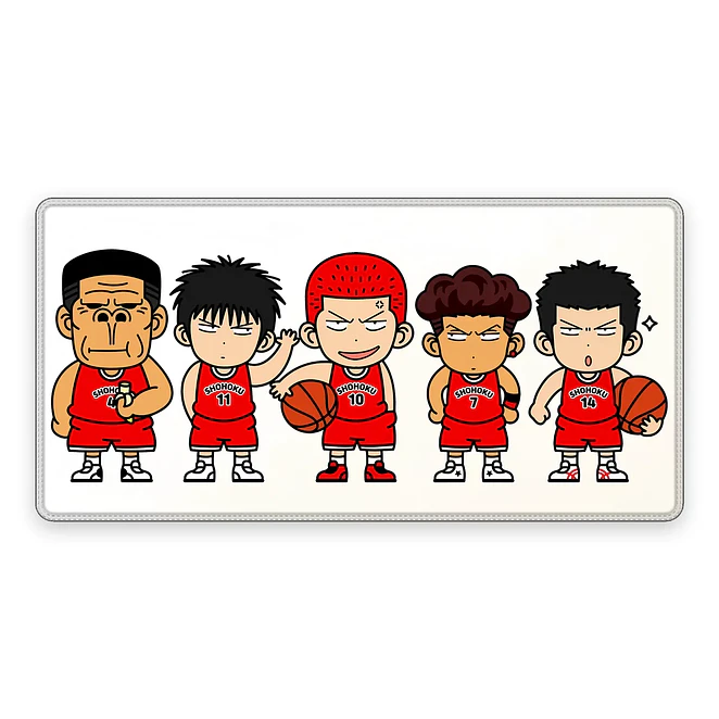 Mousepad XL Slam Dunk Quinteto Chibi Premium 1