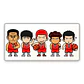 Mousepad XL Slam Dunk Quinteto Chibi Premium - Miniatura 1