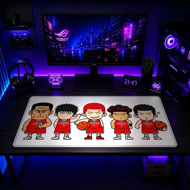 Mousepad XL Slam Dunk Quinteto Chibi Premium 2