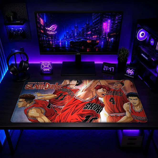 Mousepad Gamer Slam Dunk Accion Shohoku Formato XXL 2