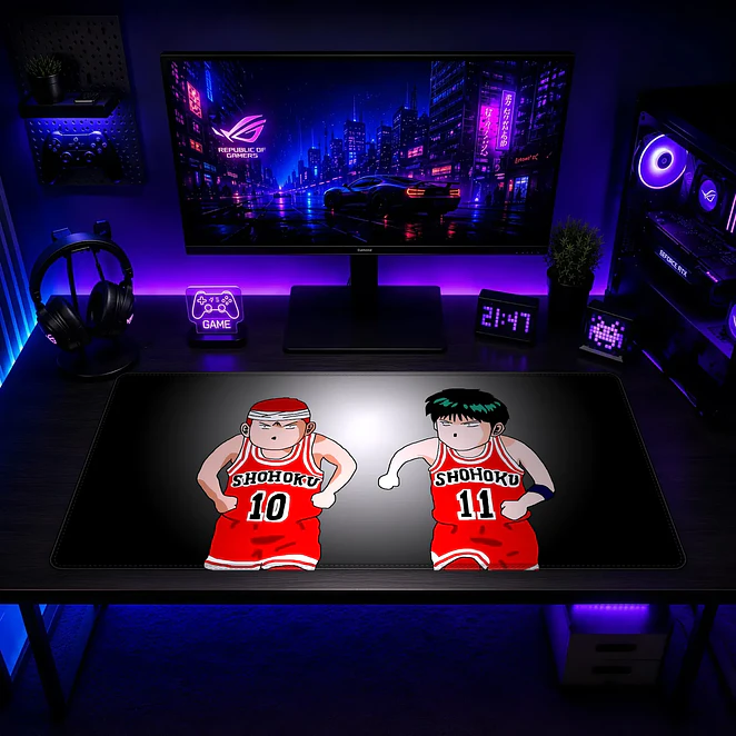 Mousepad Gamer Slam Dunk Sakuragi y Rukawa Formato XXL 2