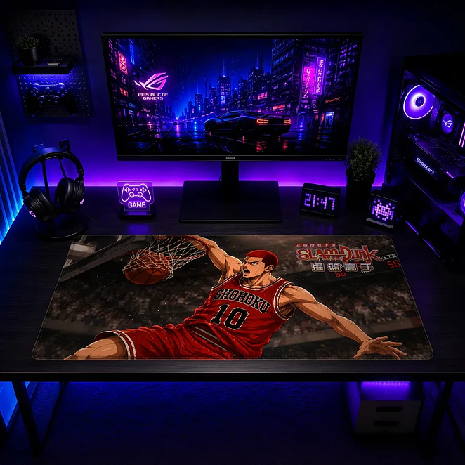 Mousepad Anime Slam Dunk Sakuragi Dunk XL 2