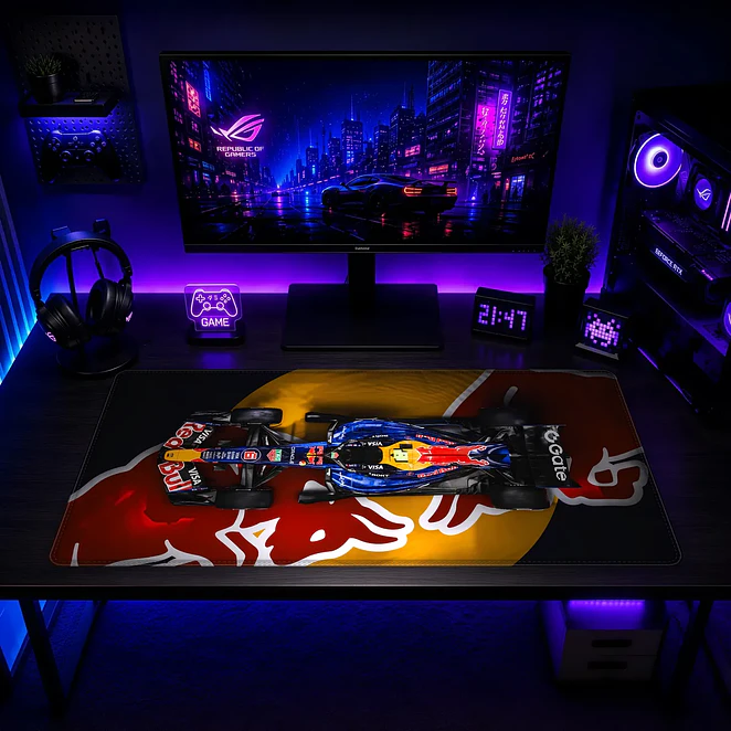 Mousepad F1 Red Bull Vista Superior Waterproof 2