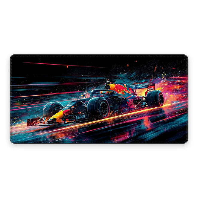 Mousepad F1 Red Bull Neon Racing Waterproof 1