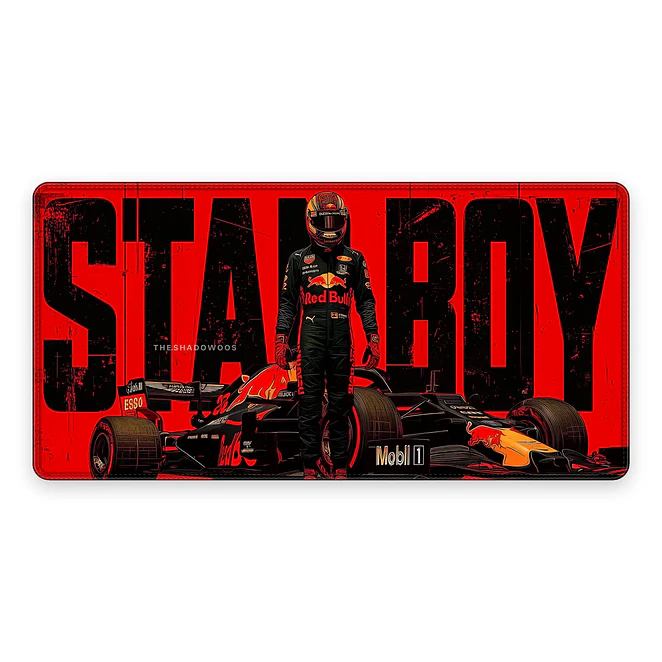 Mousepad Gamer F1 Red Bull Starboy Piloto Formato XXL 1