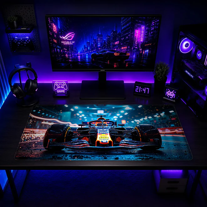 Mousepad XL F1 Red Bull Noche de Carrera Premium 2