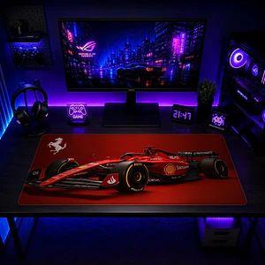 Mousepad Gamer F1 Ferrari Rojo Escuderia Formato XXL