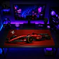 Mousepad Gamer F1 Ferrari Rojo Escuderia Formato XXL - Miniatura 2