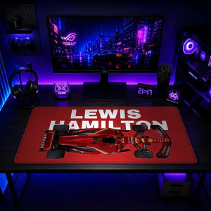 Mousepad F1 Ferrari Hamilton Cenital Waterproof
